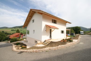 Einfamillienhaus mit Holzdach - Holzbau - Holzhaus - Holzsystembau - PM Mangold