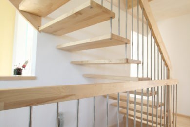 hölzerne Treppenausstattung - Holzbau - Holzhaus - Holzsystembau - PM Mangold