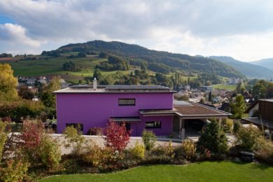 violetter Holzbau - Holzbau - Holzhaus - Holzsystembau - PM Mangold